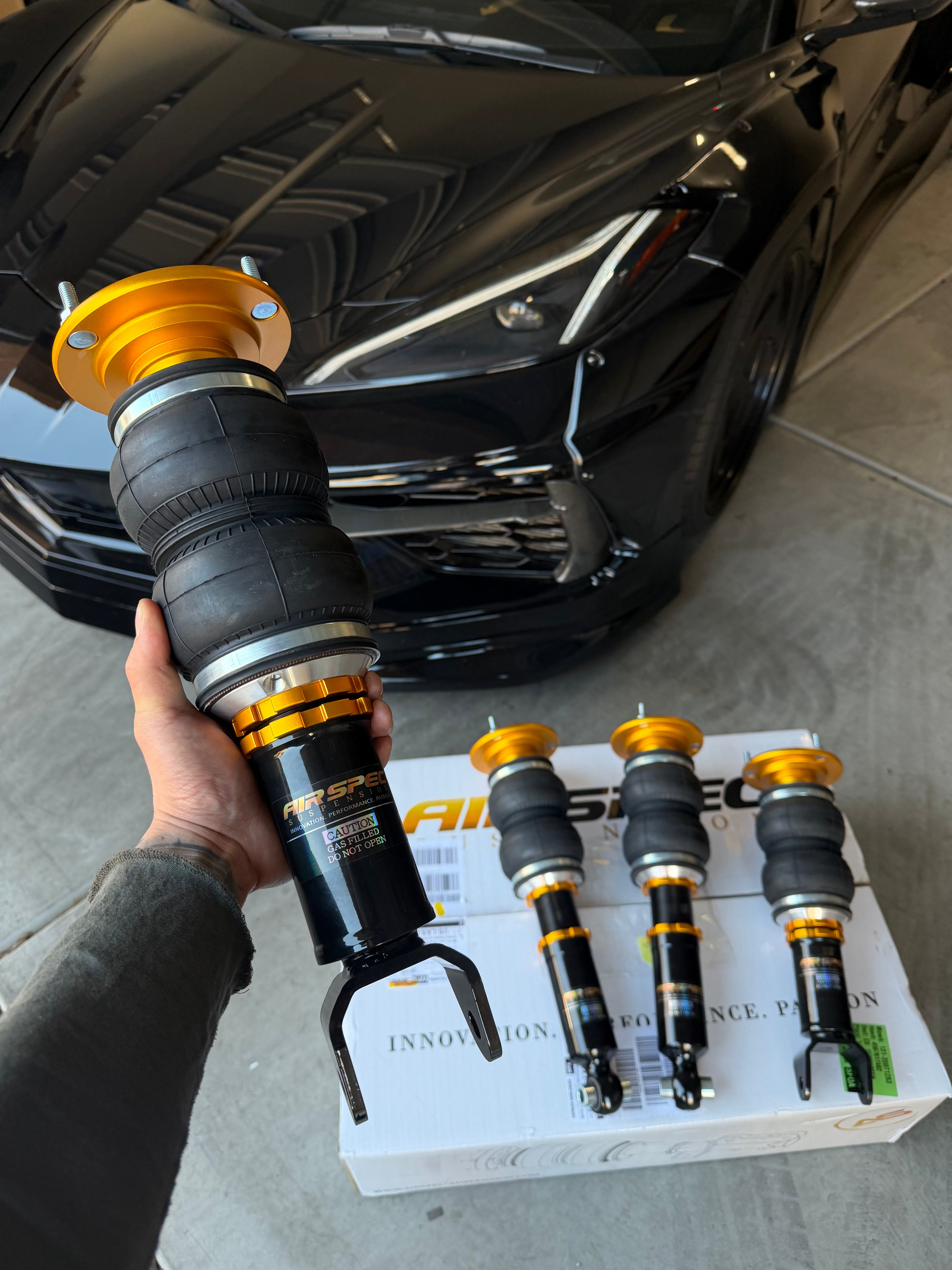 * AIRSPEC SUSPENSION CORVETTE C8 AIRSTRUTS.